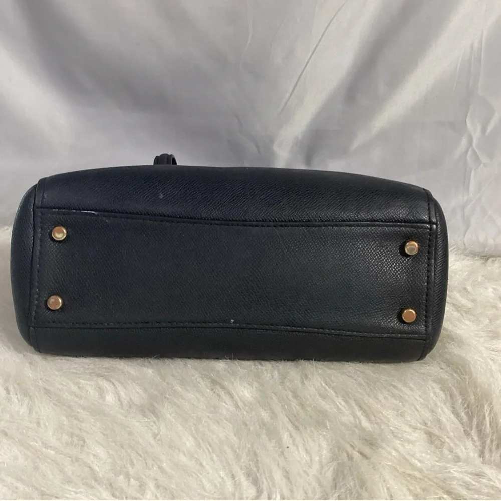 Coach Stanton Carryall Black Leather Satchel Bag 36681
